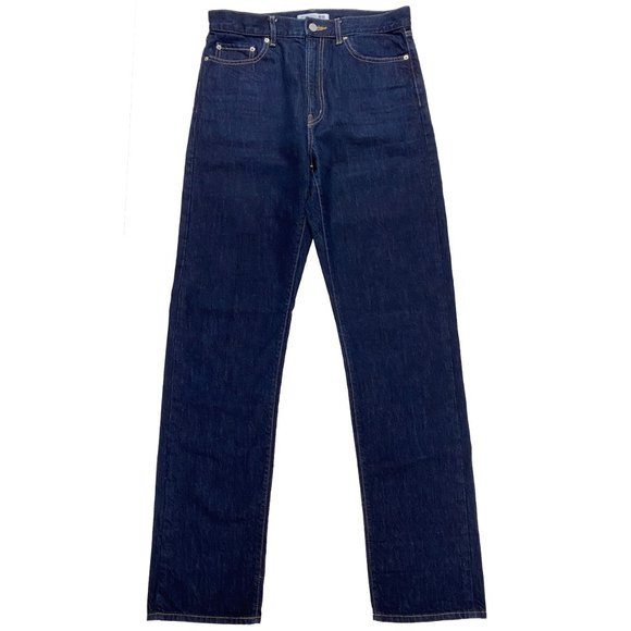 J.W.Anderson x Uniqlo Dark Wash straight leg jeans mens size 32x32 - Picture 1 of 7